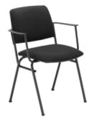Посетителски стол  ISIT  ARM  black  C